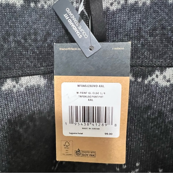 North Face Men's Gordon Lyons Classic sz 2XL Landscape Knit Print New With Tag - Picture 6 of 6